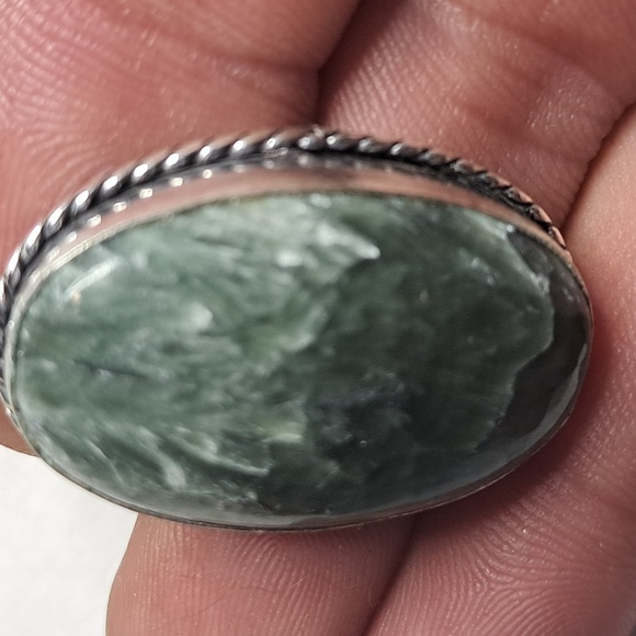 Natural Seraphinite pendant - Picture 5 of 5